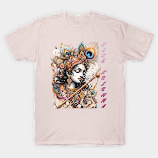 Krishna in color pencil T-Shirt